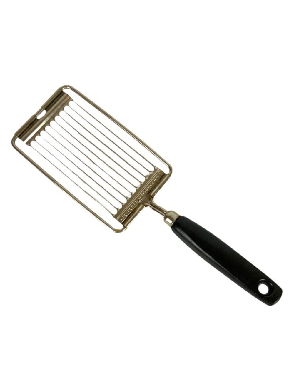 Vintage Ekco Chrome-Plated Tomato & Cheese Slicer With Black Plastic Handle